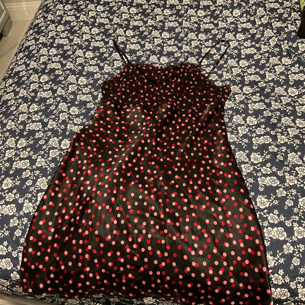 Black and Red Polka Dot Dress